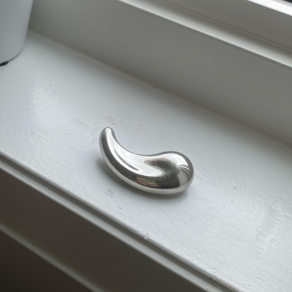 Authentic Vintage Tiffany & Co. Elsa Peretti Bean brooch Spain Sterling - Picture 4 of 8